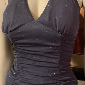 Ruby Rox Navy Glitter Dress